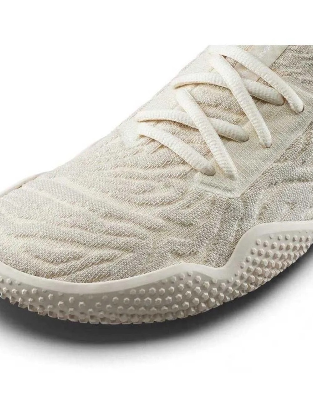 Vivo Barefoot Motus Studio Women's Knit Lace-Up Sneakers in Arctic White - Picture 3 of 10